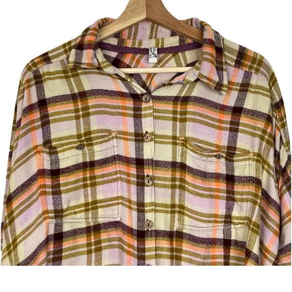 🌺Free People Tea Combo Wrapped in Flannel Lounge Set Free Top🌸🌺 - Picture 7 of 15